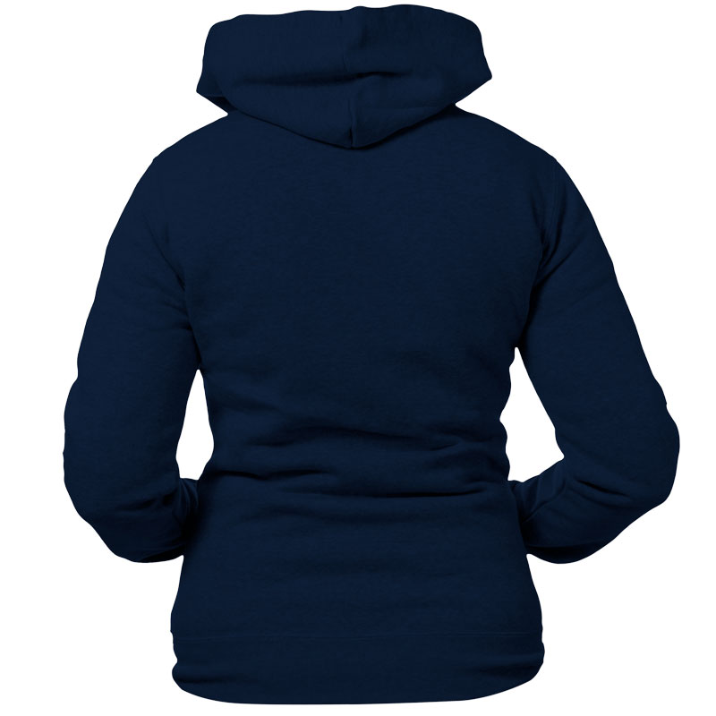 Sudadera Capucha Cremallera Contrastada Mujer Trasero